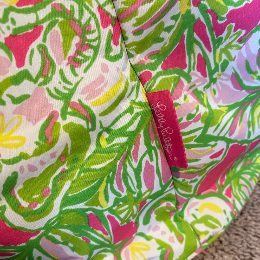 Lily Pulitzer Pink and Green Collapsable Cooler Tote - Picture 6 of 12